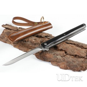 Pen Xian Quick Opening Folding Knife (Two Black Sandalwood） UD2105514A